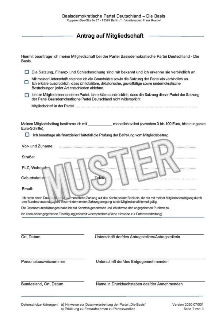 Seid dabei und macht mit! 2 Dein Antrag um Mitglied zu werden!