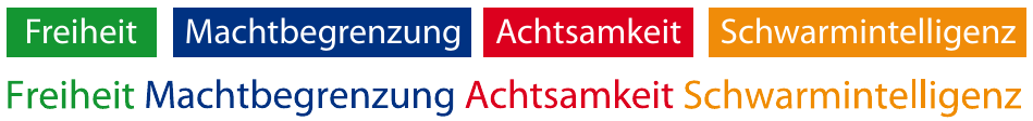Unsere Arbeit wird von vier Säulen getragen