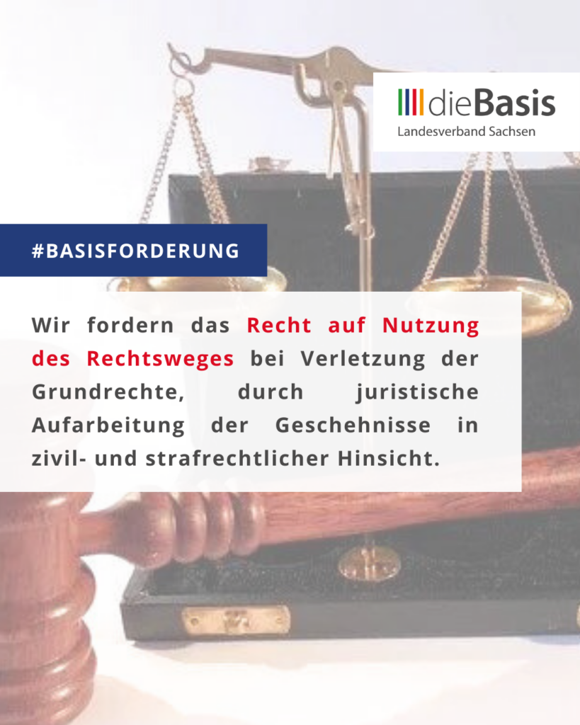 Basisforderung Rechtsweg