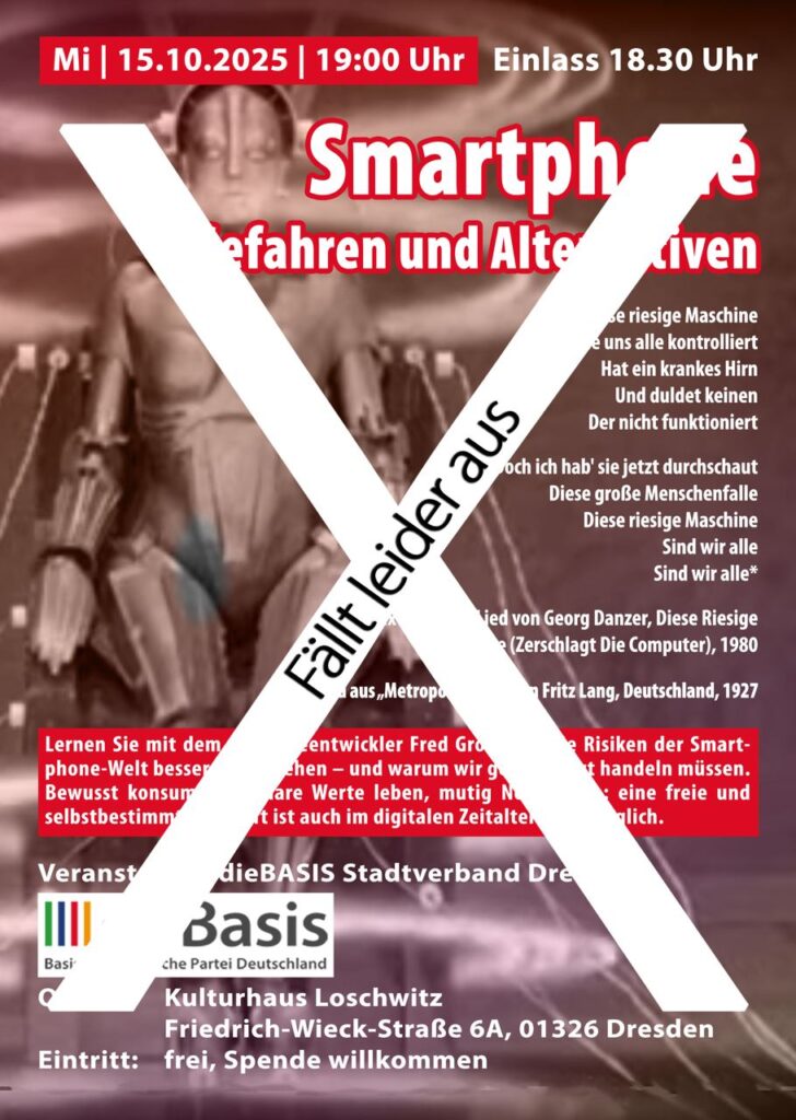 Vortrag fällt leider aus!