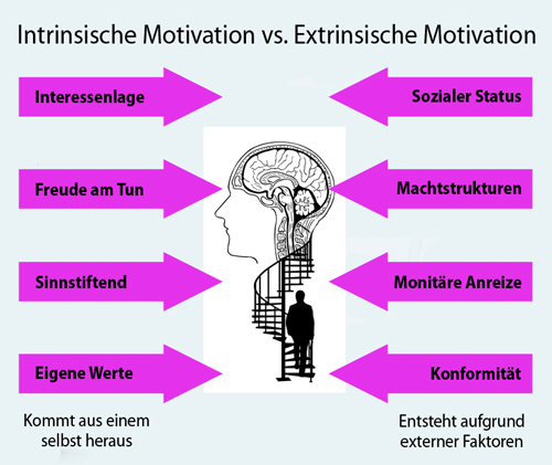 Intrinsische vs. extrinsische Motivation