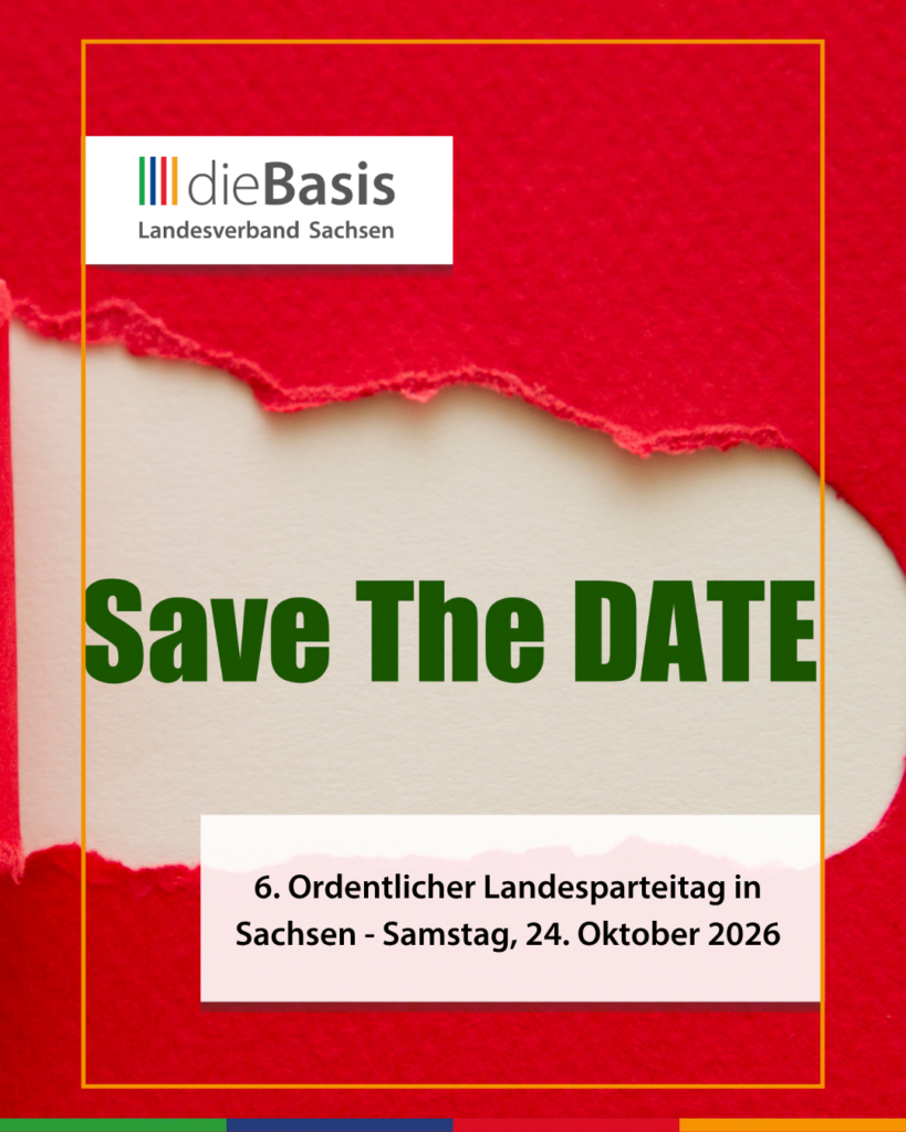 📅 Save the Date: 6. Ordentlicher Landesparteitag in Sachsen 1 LV SN LaPa2026